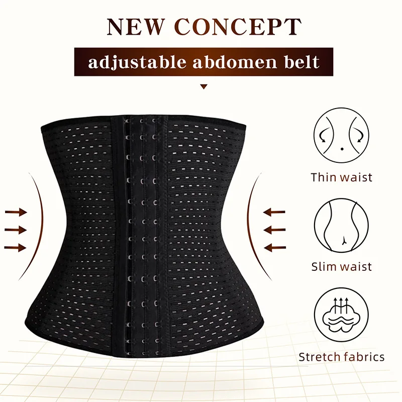 LEM Women Waist Trainer Cinchers Ladies 9XL Plus Size Corset Shaper Band Slimming Belt Body Building Shapewear Modeling Strap