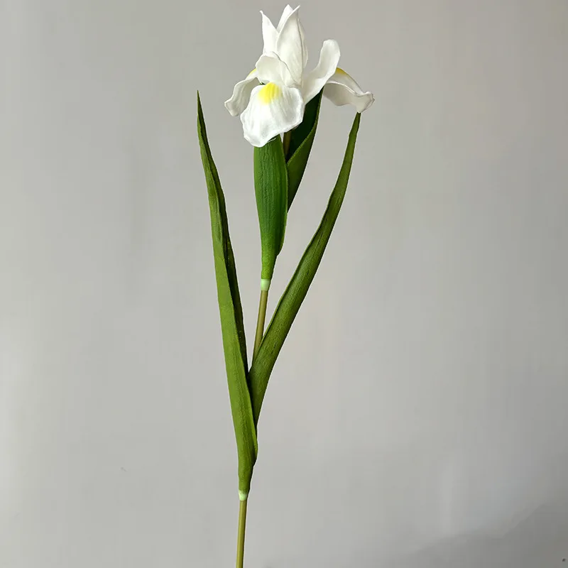22.8 Inch Artificial Iris Flower Real Touch PU Faux Flowers for Home Decor Elegant Floral Arrangement #3
