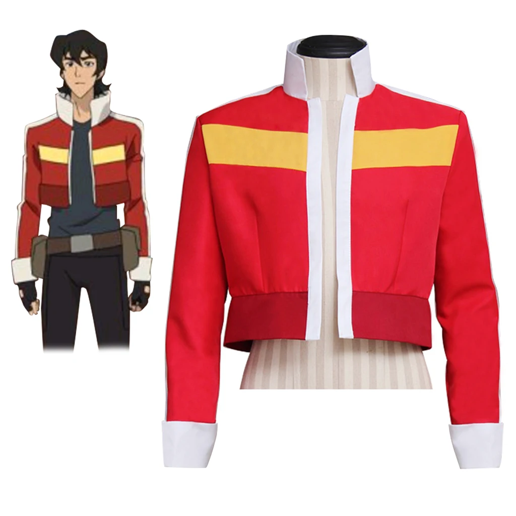 Anime Keith Akira Kogane Cosplay Costume For Men Fancy Red Stand Collar Jacket Halloween Carnival Party Comic Con Coat