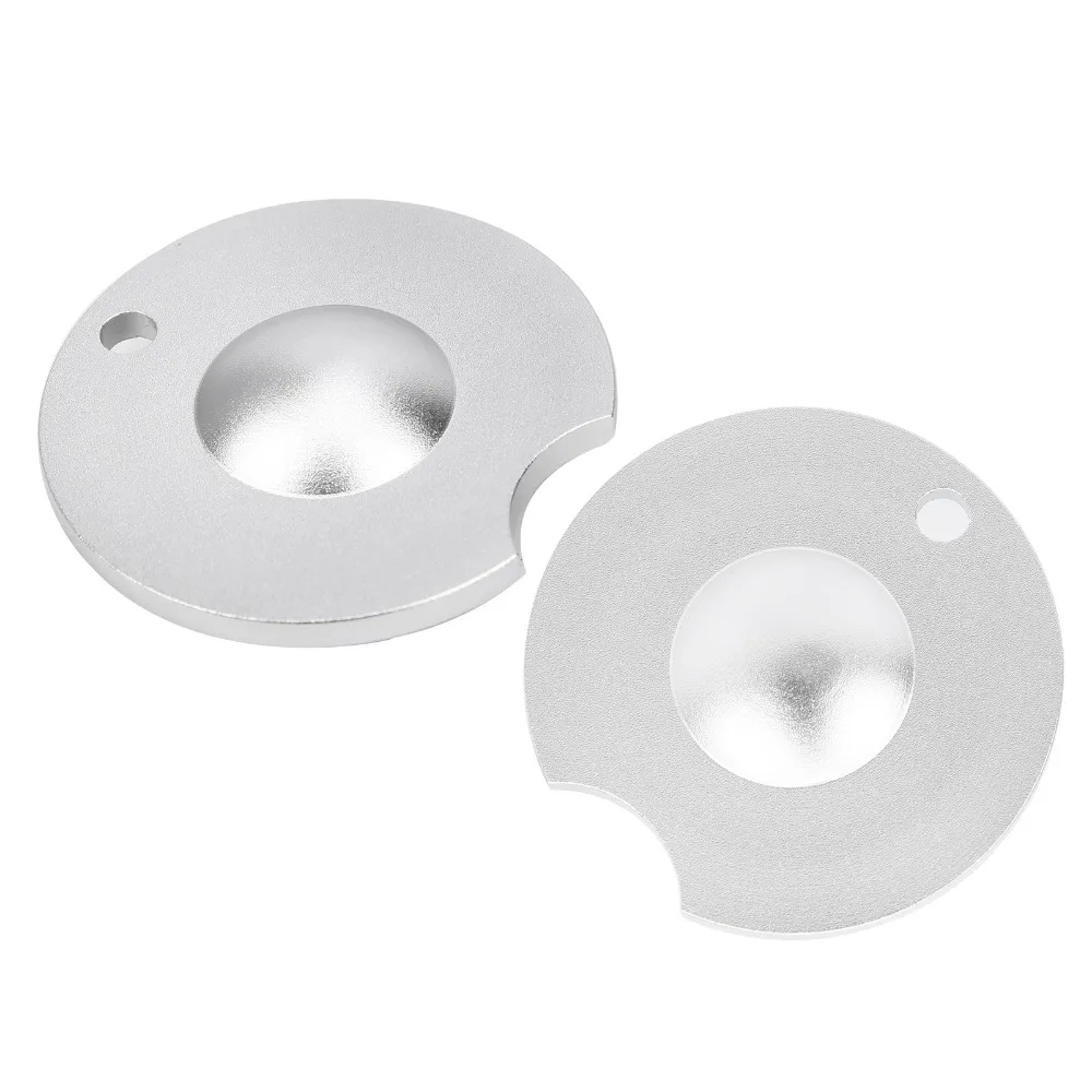 2pcs Mushroom Style Billiard Pool Scrub Aluminum Silver Billiard Pool Shaper 43MM Billiard Pool Burnisher Cue Tip Shaping