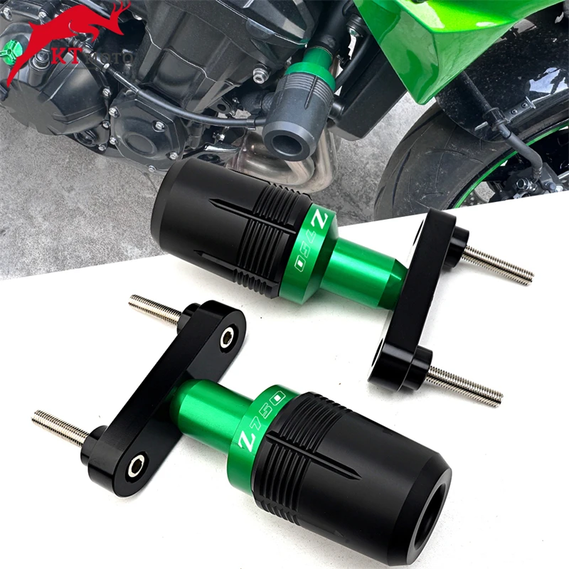 

CNC Aluminum Frame Crash Slider Falling Protector For kawasaki Z750 Z 750 Z750 2004-2012 2006 2007 2008 Motorcycle Accessories