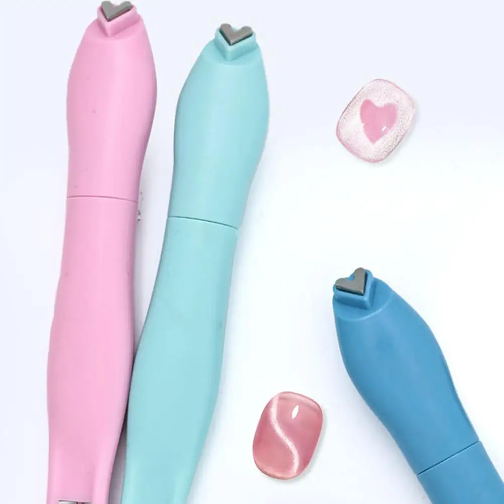 3in1 Cat Eye Magnetic Rod 3D Love Heart Nail Stick Magnet Moon Snake Pattern French Nail Attraction Magnetic Stick For Manicure