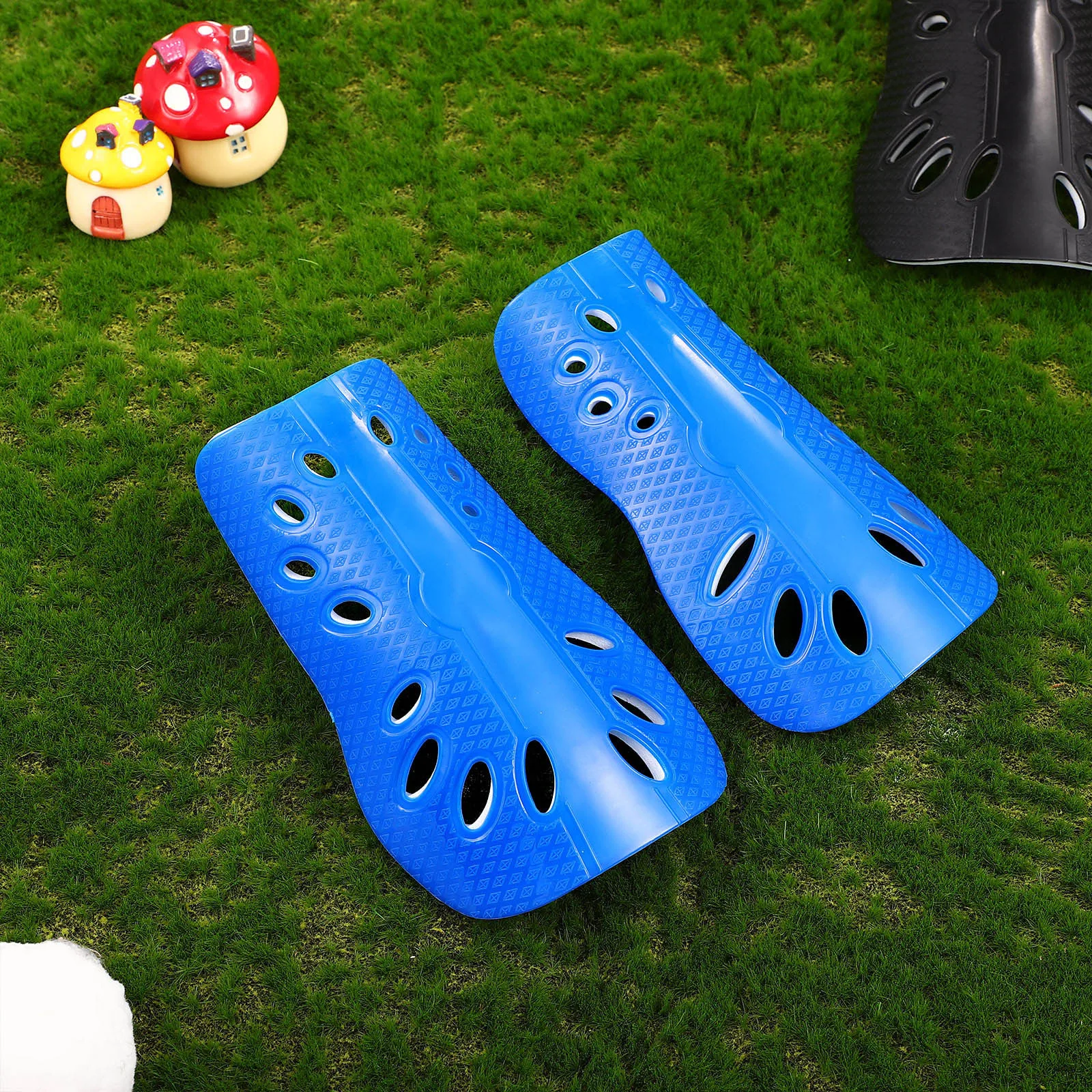 

Kids Football Protective Gear 2 Pairs Knee Braces Soccer Shin Guards for Children Sport Leg Pads Breathable Athletic Equipment
