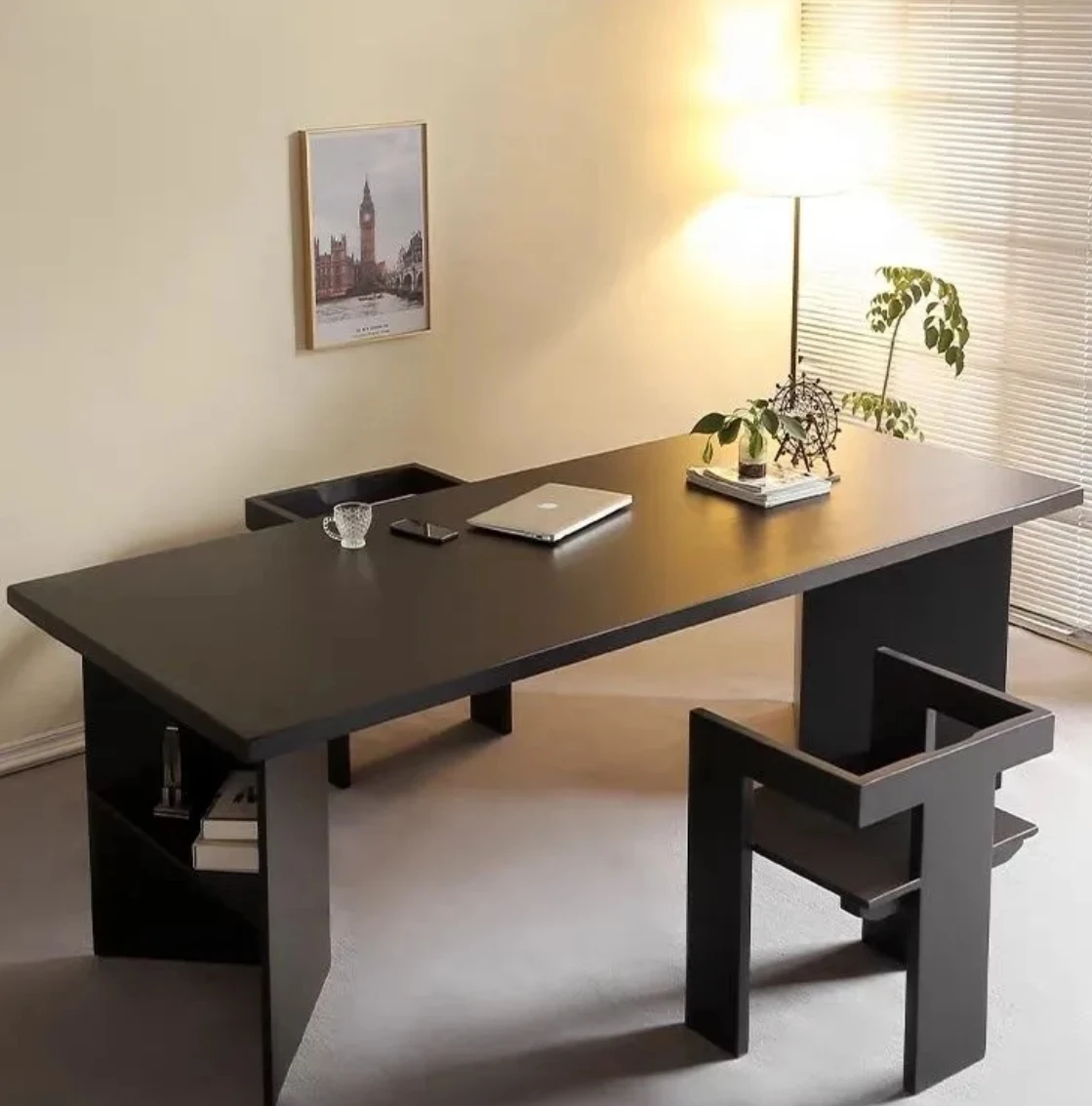 Light luxury solid wood boss desk modern computer desk long table simple plate rectangular workbench desk