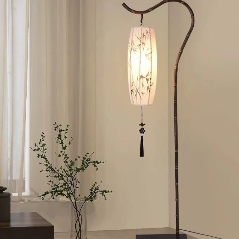 

New Chinese floor lamp simple modern living room lamp retro study bedroom