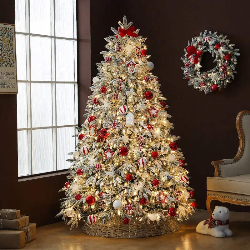 Luxury Large Nordic INS Christmas Tree 1m/1.5m Optional Indoor Decor for Living Room Scene Arrangement