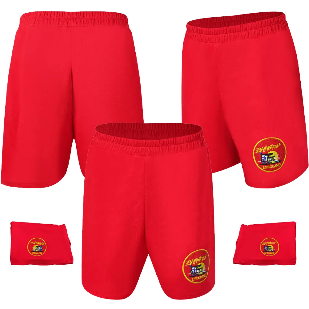 Beach Clothing C.J. Parker Cosplay 1989 Movie Baywatch Swimming Pants Men Costume Shorts Outfits Halloween Carnival Party Suit