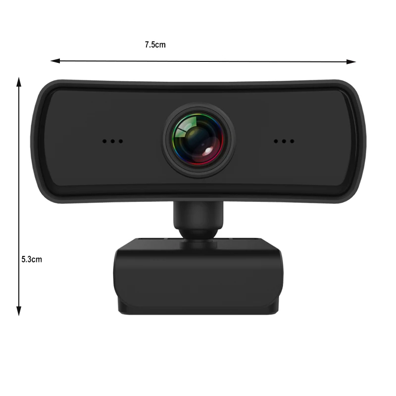 Telecamera per computer di rete da 4 milioni di pixel 2K connettore per linea dati usb2.0 rotazione di 360 ° chiamata vocale integrata webcam live video HD