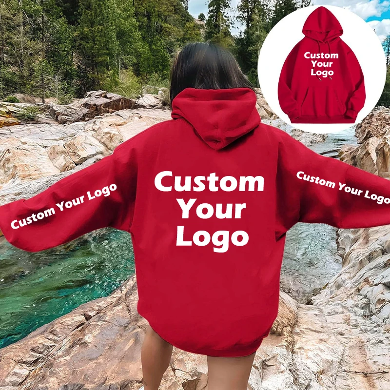 Your Own Design Customize Hoodies Logo/Picture Custom Men Women DIY Hoody Thickened American Casual Fashion Sweater Plus Size