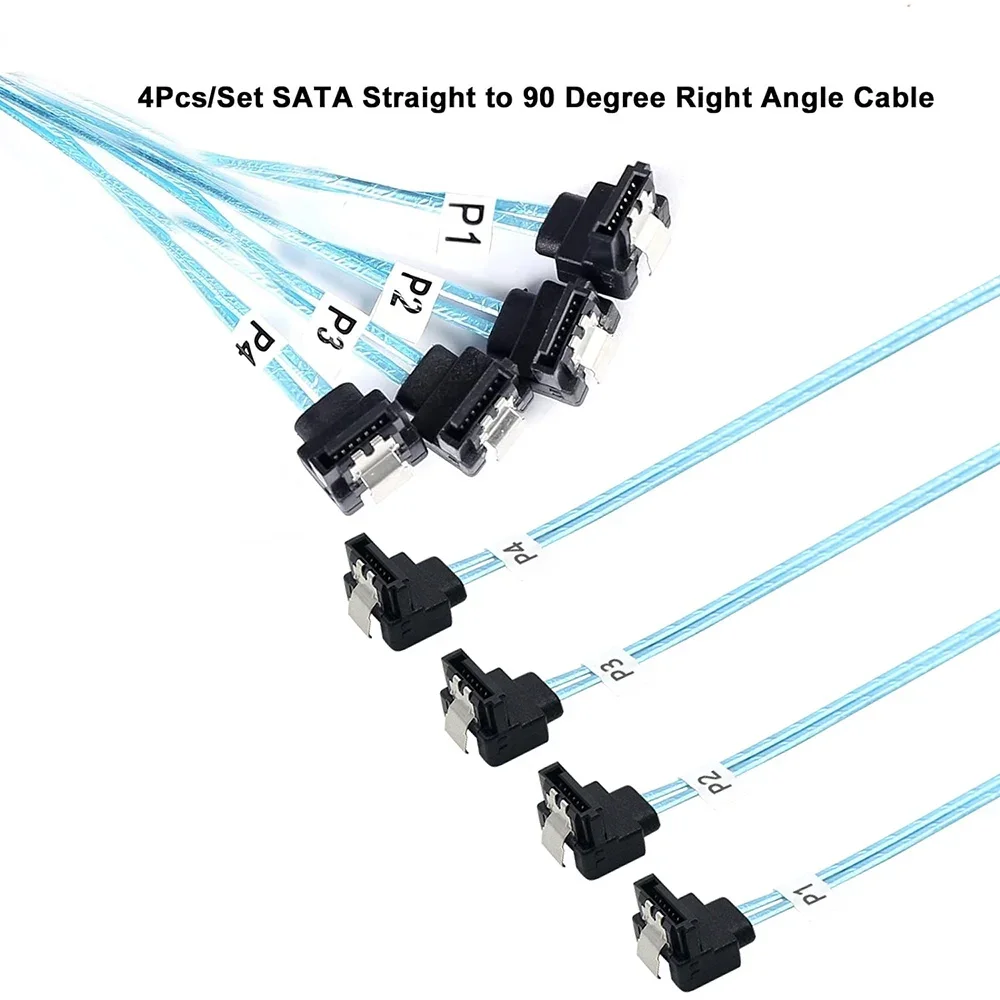 

Прочный разъем материнской платы SAS 4,0 с 4 портами SATA на 4 порта SATA, внутренний изгиб под углом 90 °