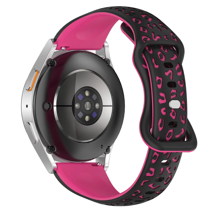 18mm 20mm 22mm siliconen tweekleurige 3D gesneden bloem zachte sportband voor Amazfit Huawei Xiaomi Garmin Samsung Gear/Galaxy Watch