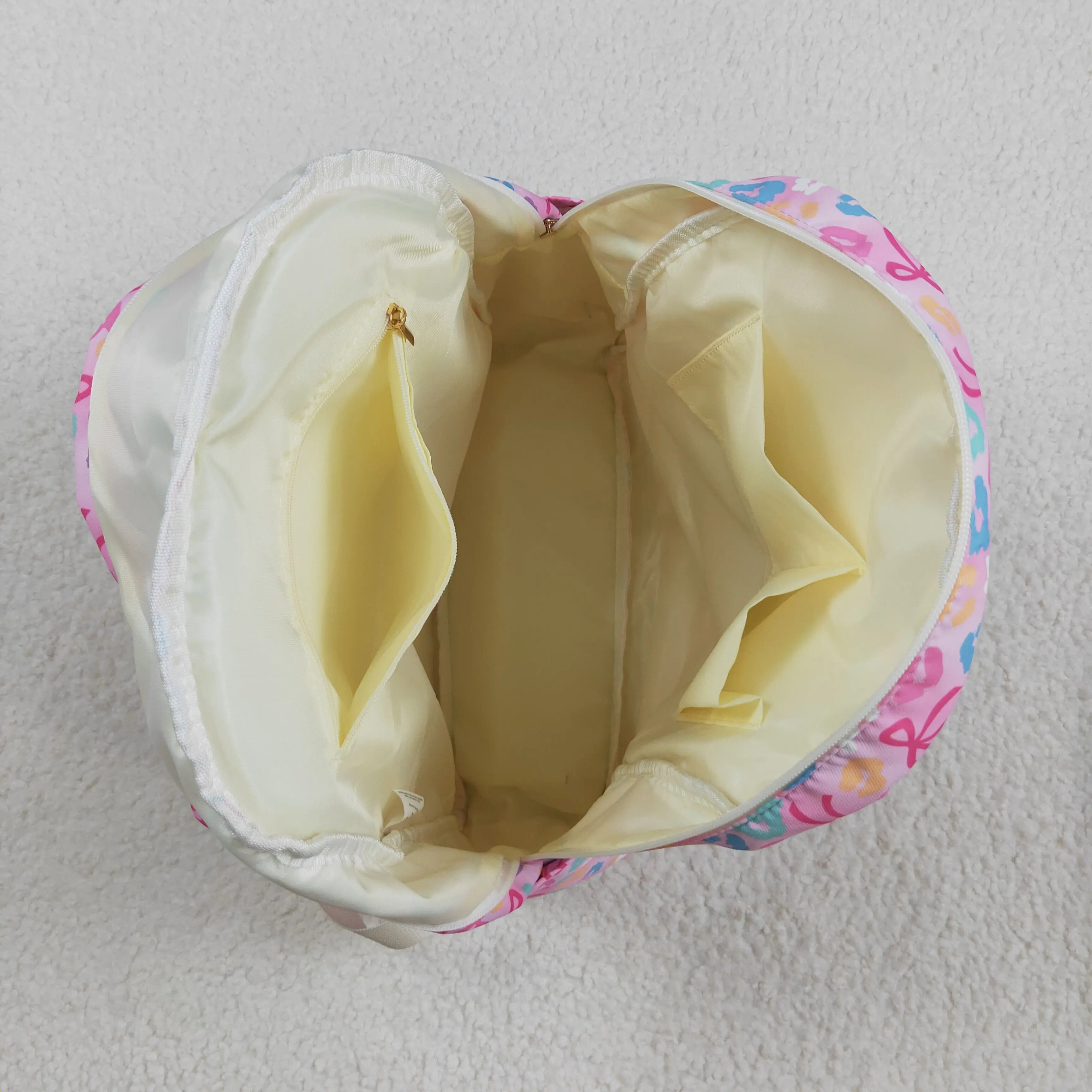 아기 어린이 학교 지퍼 백 가방 소녀 배낭 대용량 야외 휴대용 데이 팟 유아 어린이 부티크 핑크 레오파드 가방