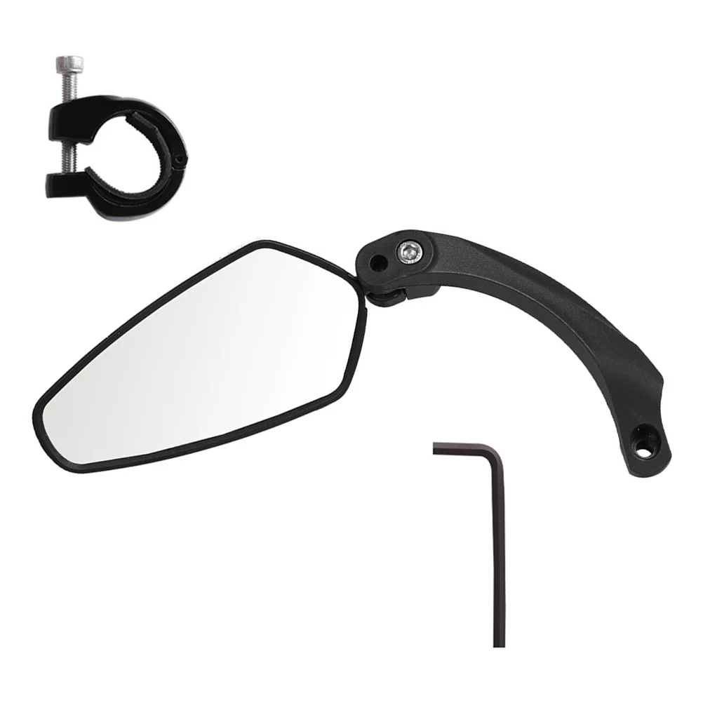 1Pcs Bike Rearview Mirror Easy Degree Rotatable Handlebar Sturdy Reflective Safety Cycling Mirror Bike Supplies