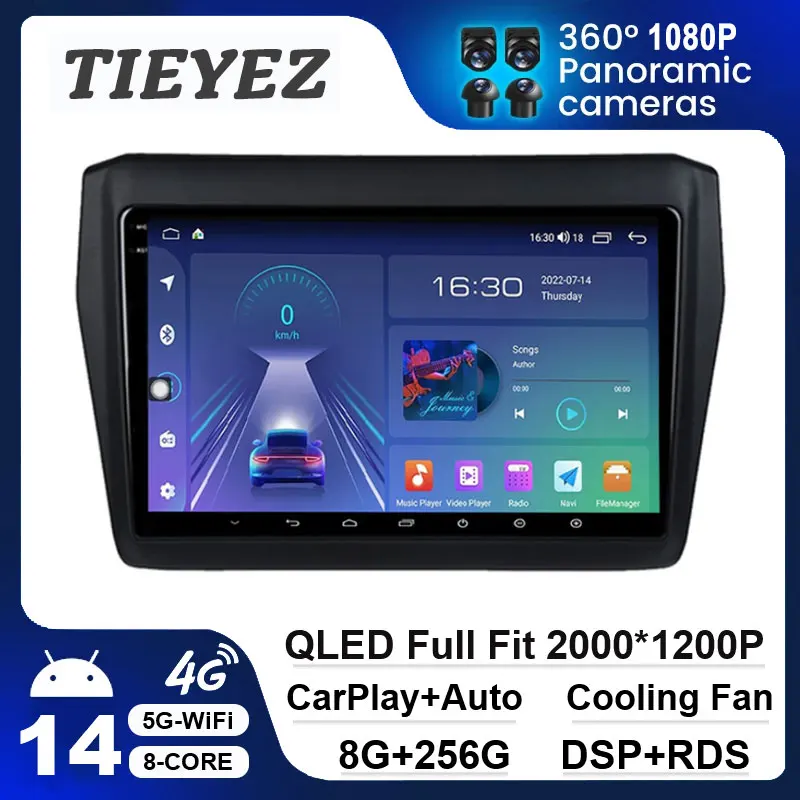 

Android 14 For Suzuki Swift 2017 - 2019 Car Radio Stereo Autoradio Multimedia Player BT Wifi Head Unit GPS Navigation QLED WIFI