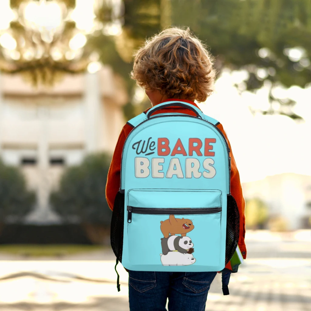 We b-are b-ear-mochila universitaria de alta resistencia al agua para mujer, bolsa de libros de viaje para ordenador portátil, 17 pulgadas, nueva moda