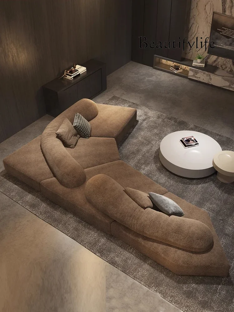 

Sofa Italian minimalist special-shaped chenille designer living room home high-end fashion new
