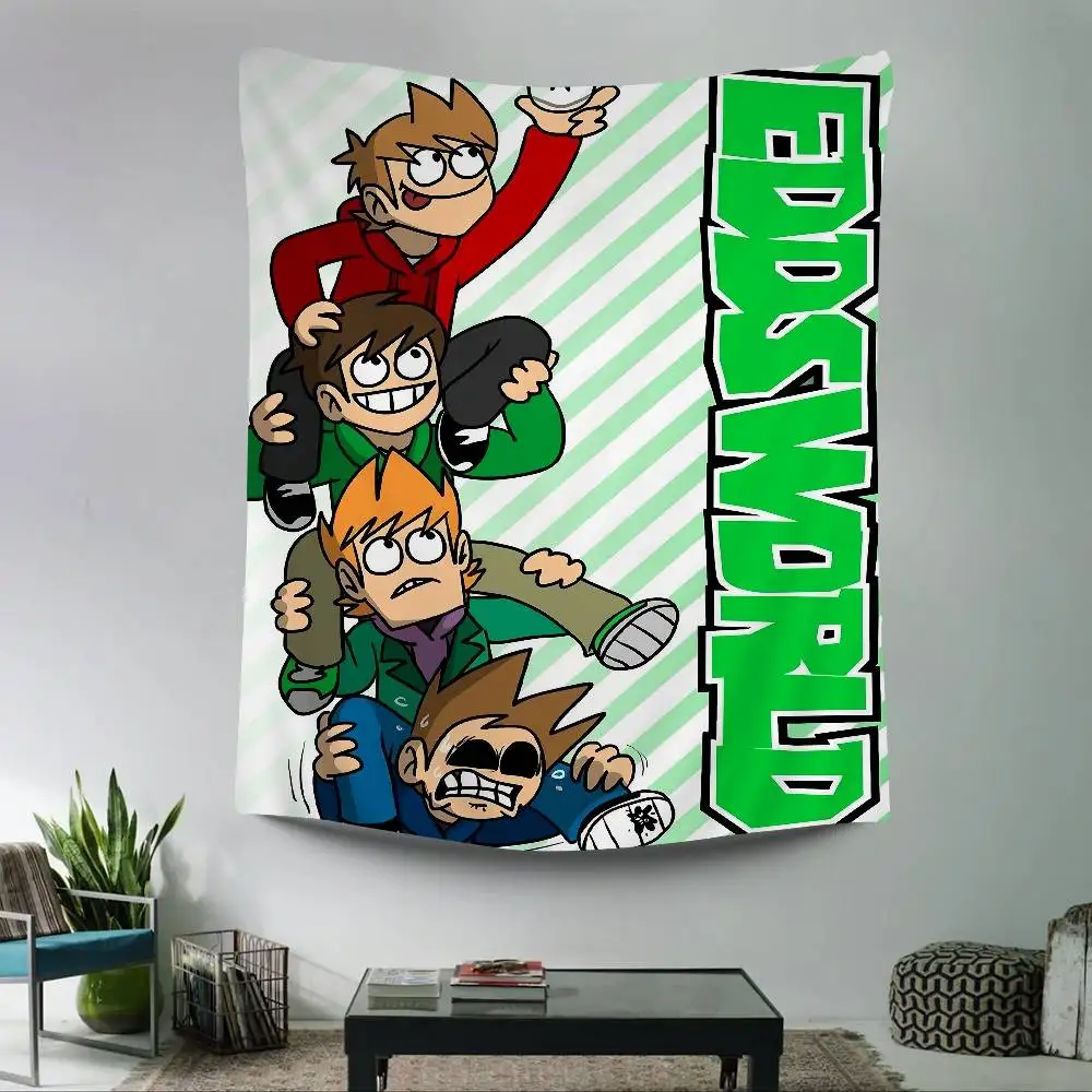 1 قطعة Eddsworld لتقوم بها بنفسك نسيج الجدار الهبي زهرة جدار السجاد النوم ديكور جدار ديكور فني