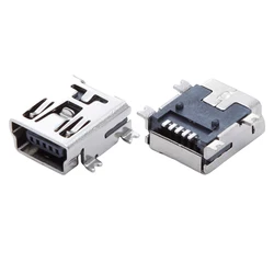 10pcs Mini USB 2.0 Connector 5Pin B Type Female Jack SMD For Audio Vedio TV Electronices Equipment Power Charging