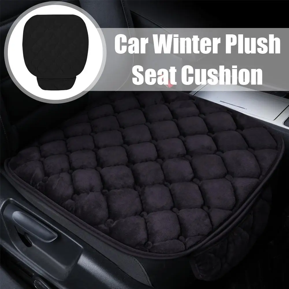 Universal Winter Warm Car Front Cover Cushion Protector Soft Chair Comfortable Pad Covers Interior Accessories M0n6