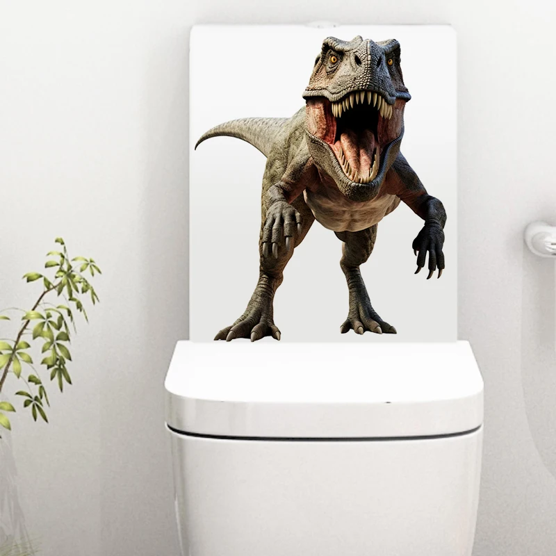 3D T-Rex Dinosaur Sticker,  Wall Stickers for Bedroom Entryway Living Room Porch Decoration ,Self-Adhesive Wall Decals Poster