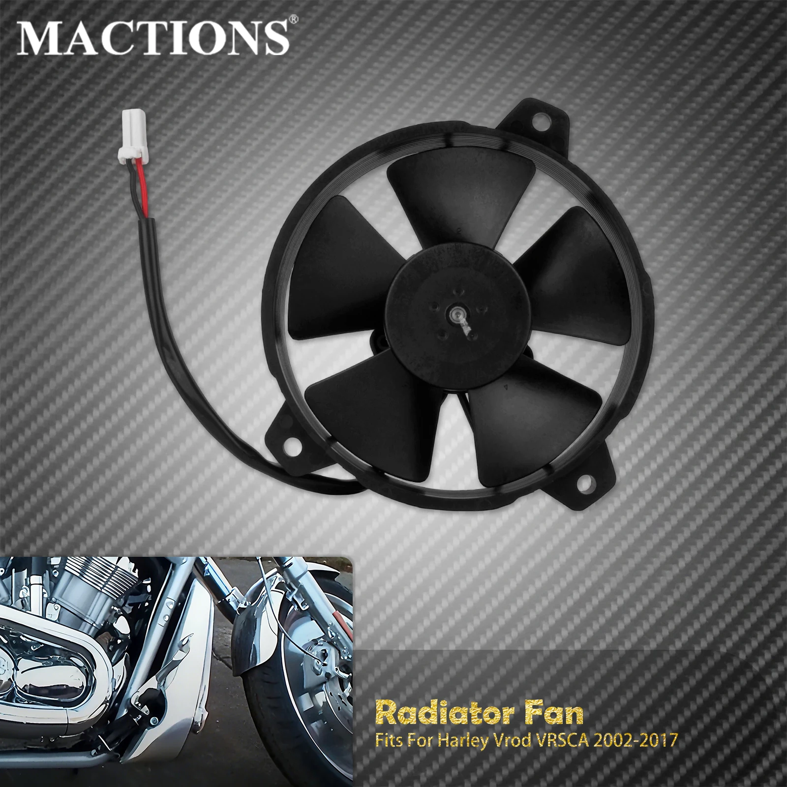 

Радиатор охлаждения двигателя мотоцикла с двойным вентилятором для Harley Vrod VRSCA 2002-2013, 2014, 2015, 2016, 2017