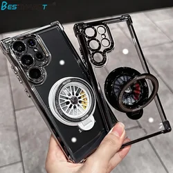 Shockproof Airbags Armor Magnetic Transparent Case for Samsung Galaxy S26 Ultra S25 FE S24 S23 S22 Plus A57 A56 A36 A54 A35 A55