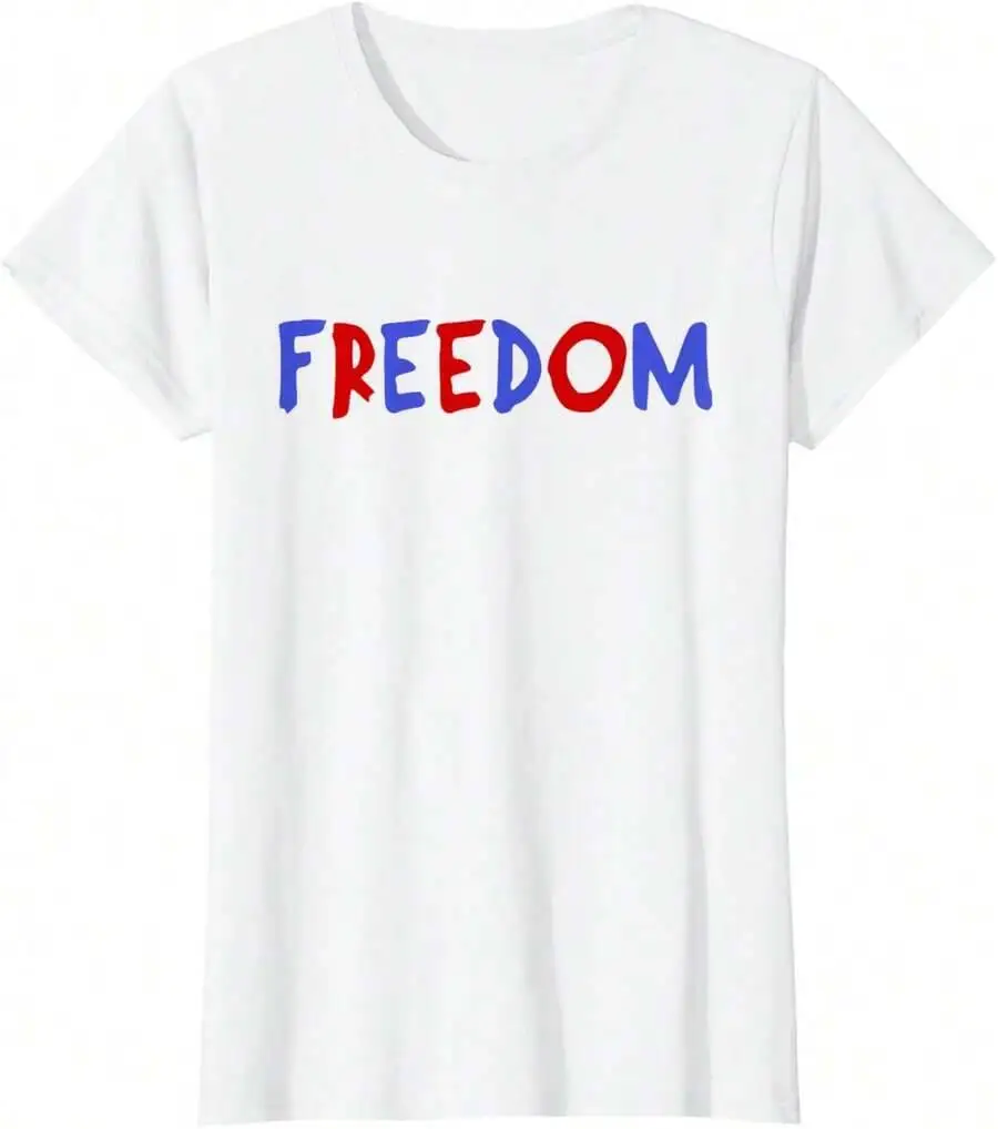 I Love The Taste Freedom - Matching Fourth Of July Couple T-Shirt 100% Cotton Trendy Y2K Short-Sleeve Tee – Soft, Quick-Drying,