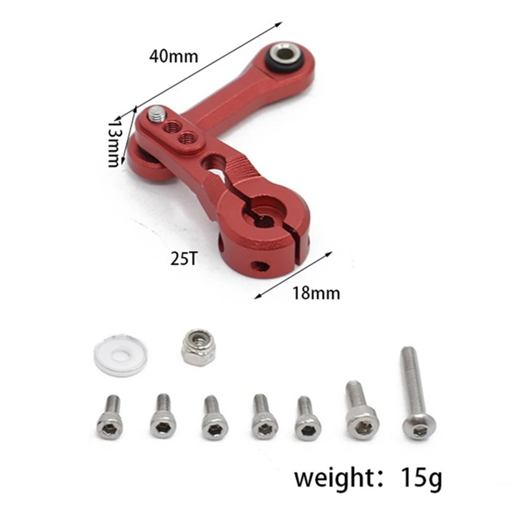 M15K-메탈 25T 서보 암 + 링크 로드 ARRMA 1/7 인프랙션 모하비 1/8 크라톤 센톤 타이폰 탈리온 아웃캐스트 업그레이드 부품