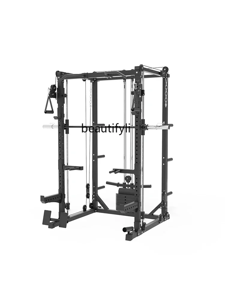 lt Multifunctional, squat rack, little bird comprehensive training rack, home fitness gantry bench push rack