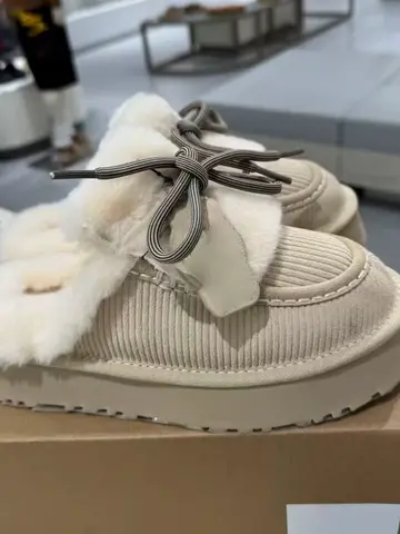 AMOROUS GARCE Thick Bottom Snow Boots Women's Winter Warm Anti-slip Outdoor Wear Fur Half Slippers Short Korean Style