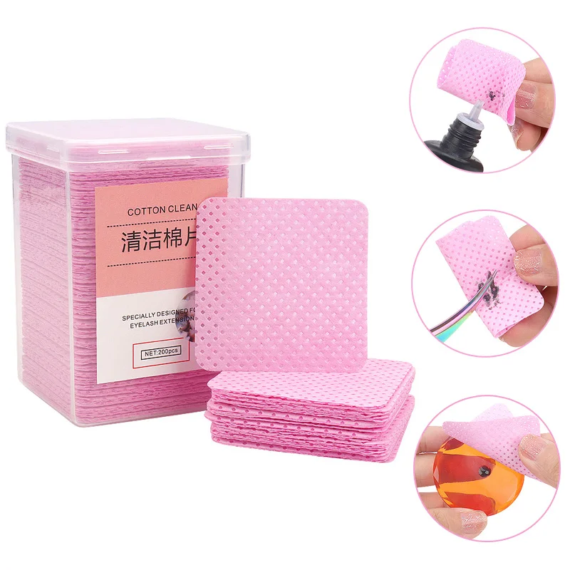 Lint-Free Napkins Cotton Nail Polish Remover Wipes Wipes 100/200/300/1000pcs Nail Cleaning Wipes UV Gel Polish Removal Wipes T-/