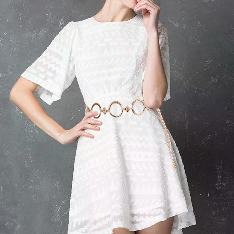 

Женский металлический золотой пояс-цепочка для девочек, модный пояс для свадебной вечеринки