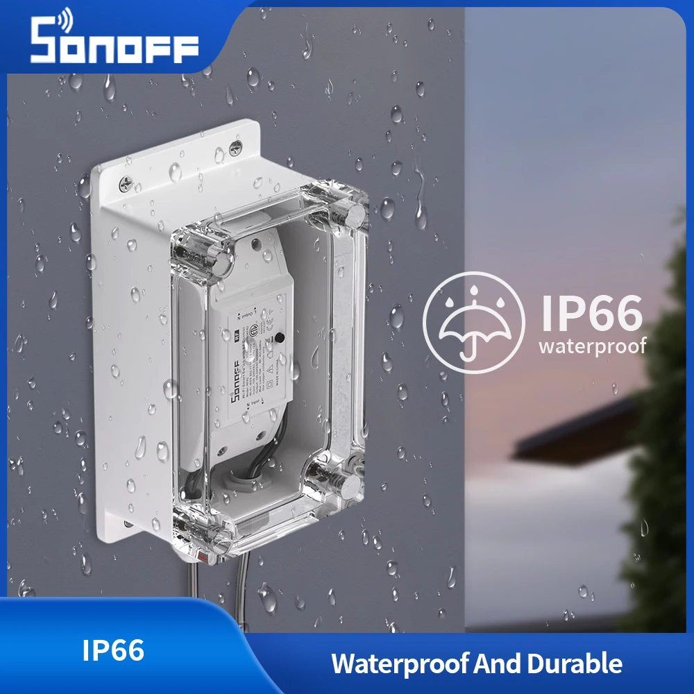 SONOFF Ip66 inmunidad fácil instalación impermeable duradero Smart Home Essentials fundas de carcasa mejora tu hogar inteligente