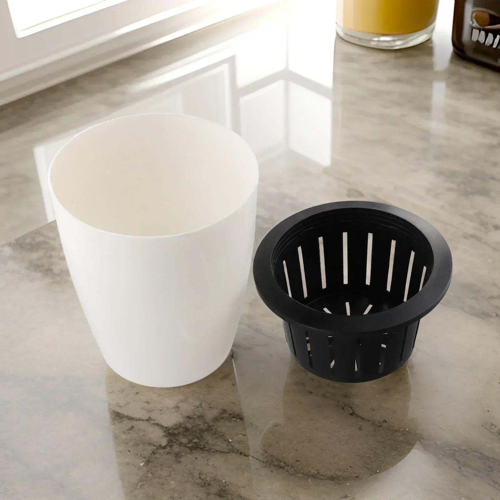 أصيص زهور كسول يمتص الماء تلقائيًا أصيص زهور بورسلين مقلد S، M، L، XL، XXL، XXXL زراعة التربة وملحقات الزراعة المائية