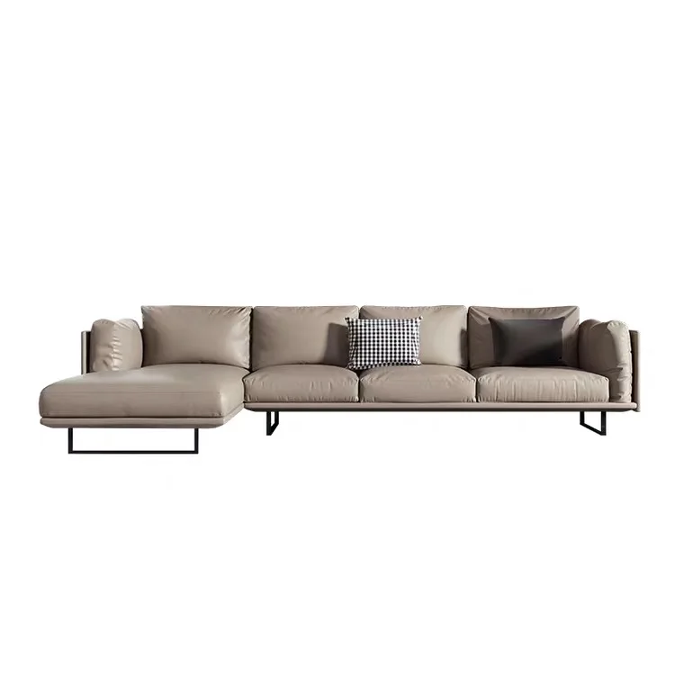 

Luxury High-End Modern Leather L Shape Sectional Sofa Living Room Furniture Sofa