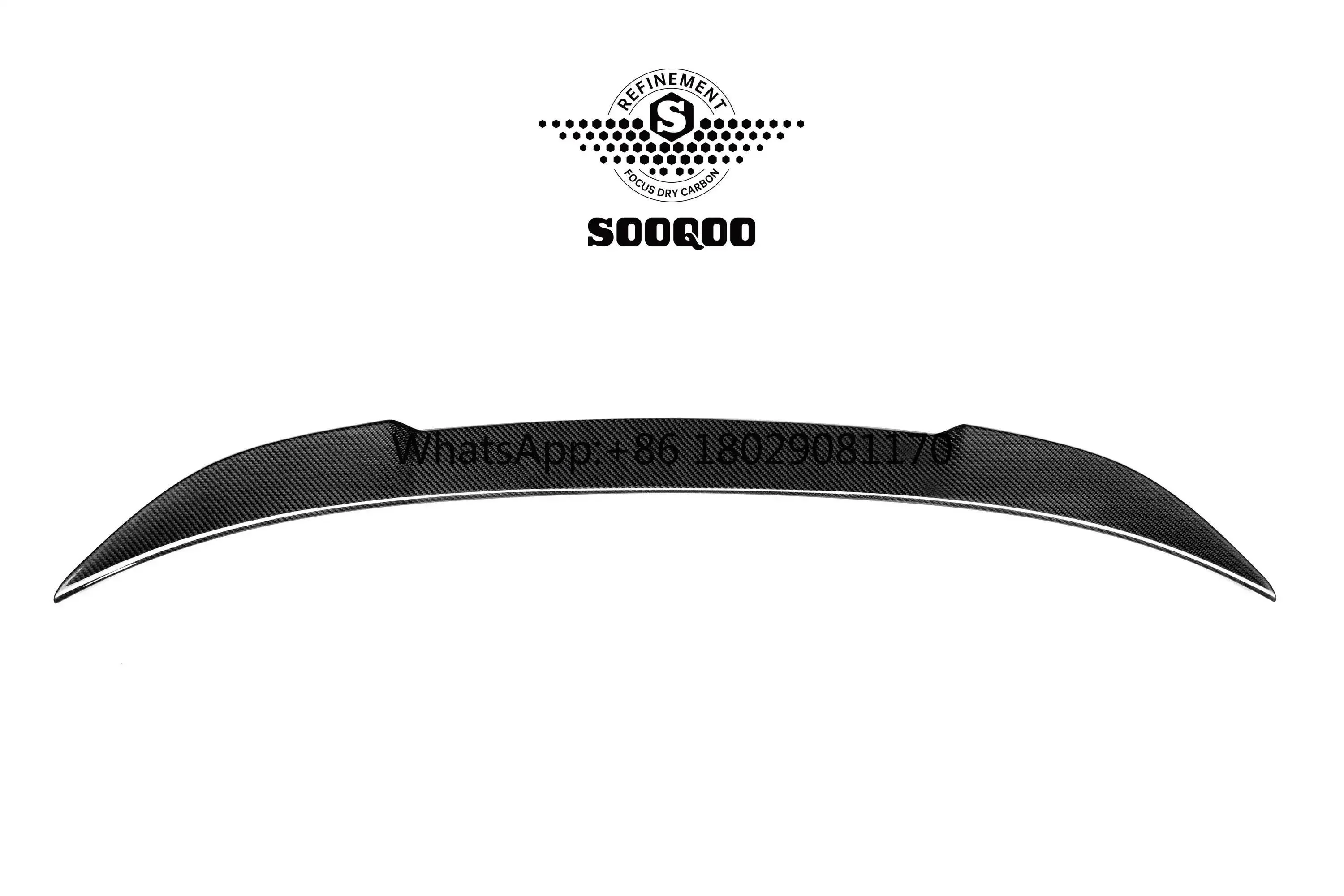 CS Style Dry Carbon Fiber Ducktail Spoiler Rear Trunk Lip Tail Wing for BMW 3 Series F30 320i 335i F80 M3 CS 2012+