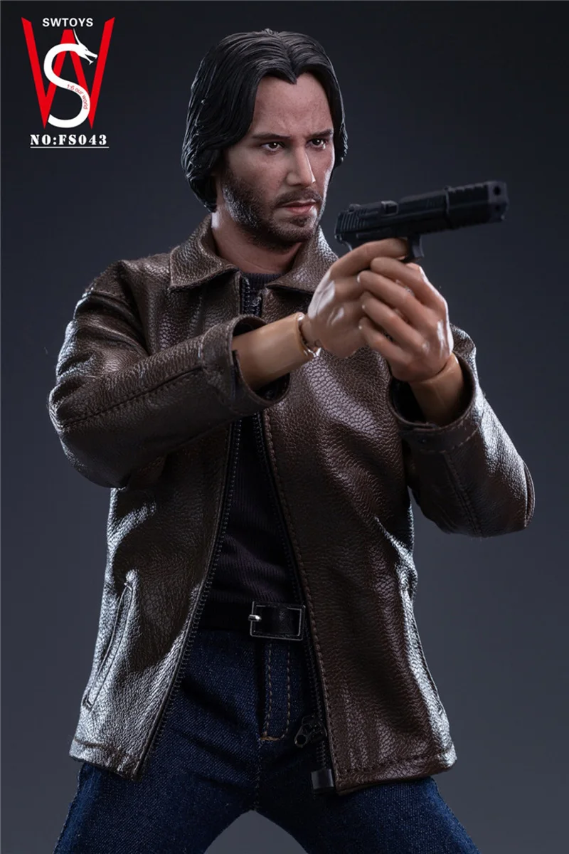 SWTOYS FS043 1/6 Killer John Keanu Reeves Figure Model 12'' Male Soldier Action Doll Full Set Collectible Toy In Stock