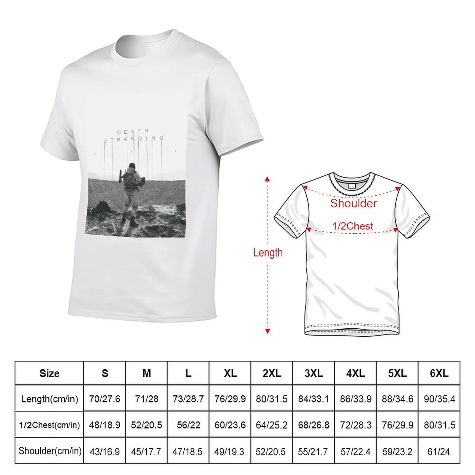 Death Stranding Poster 2 T-Shirt korean fashion luxury t-shirt t shirts for men