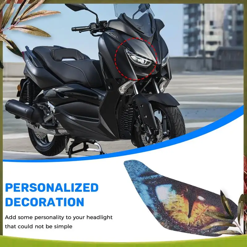 AB98-Motorcycle Accessories Headlight Protection Sticker Headlight Sticker For Yamaha Xmax 300 Xmax 250 2017 2018