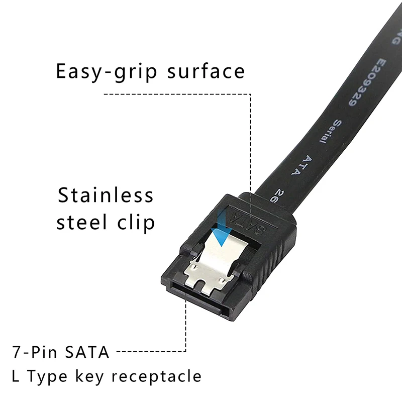 2 stuks SATA 6G datakabel, SATA Power 2-in-1 verlengsnoer, LP4 IDE naar SATA 15P vrouwelijk met seriële ATA III 7-pins vrouwelijk