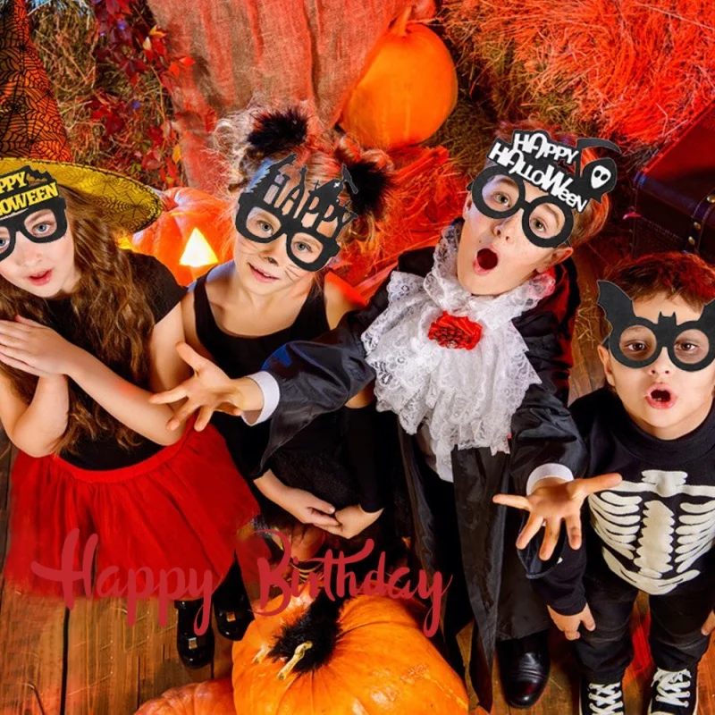Halloween Cartoon Eyeglass Frame Plastic Funny Photo Props Ghost Party Decoration Night Theme Optical Accessories