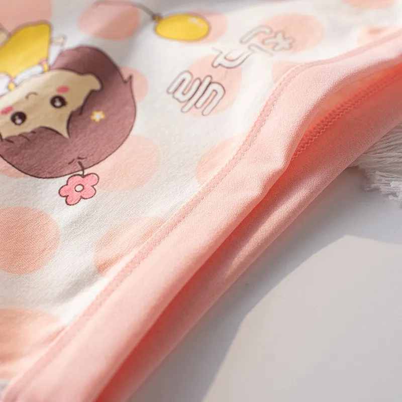 4 Stück weiche, antibakterielle Baumwoll-Slips für Kinder und Mädchen, Höschen mit Erdbeer-Print, atmungsaktive Unterwäsche für Kinder von 3–16 Jahren – Detail 26