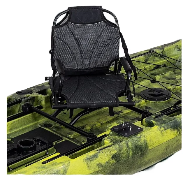 Sailingoutdoor Aluminum 360 Swivel Premium Fishing Boat Seat Adjustable Backrest Bass Raider Compatible-Black for Surfing