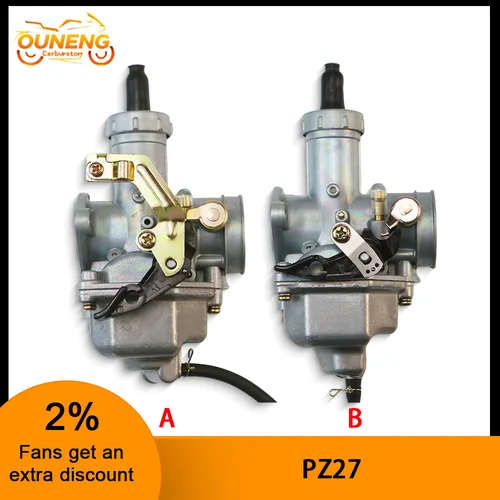 Carburador de motocicleta PZ27 27mm para Honda 4 tiempos CG125 CG150 140cc 150cc 160cc Dirt Pit Bike ATV