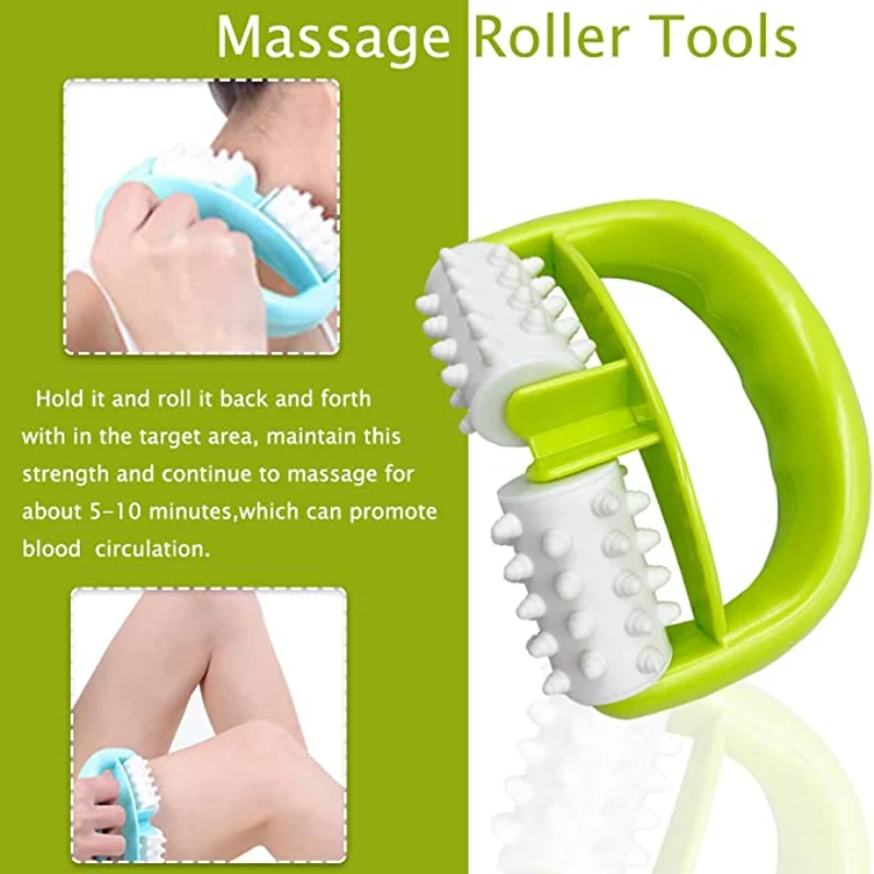 Anti Cellulite Roller Health Care Cellulite Massage Manual Two-Wheel Roller Massage Fast Anti Cellulite Roller Beauty Massager