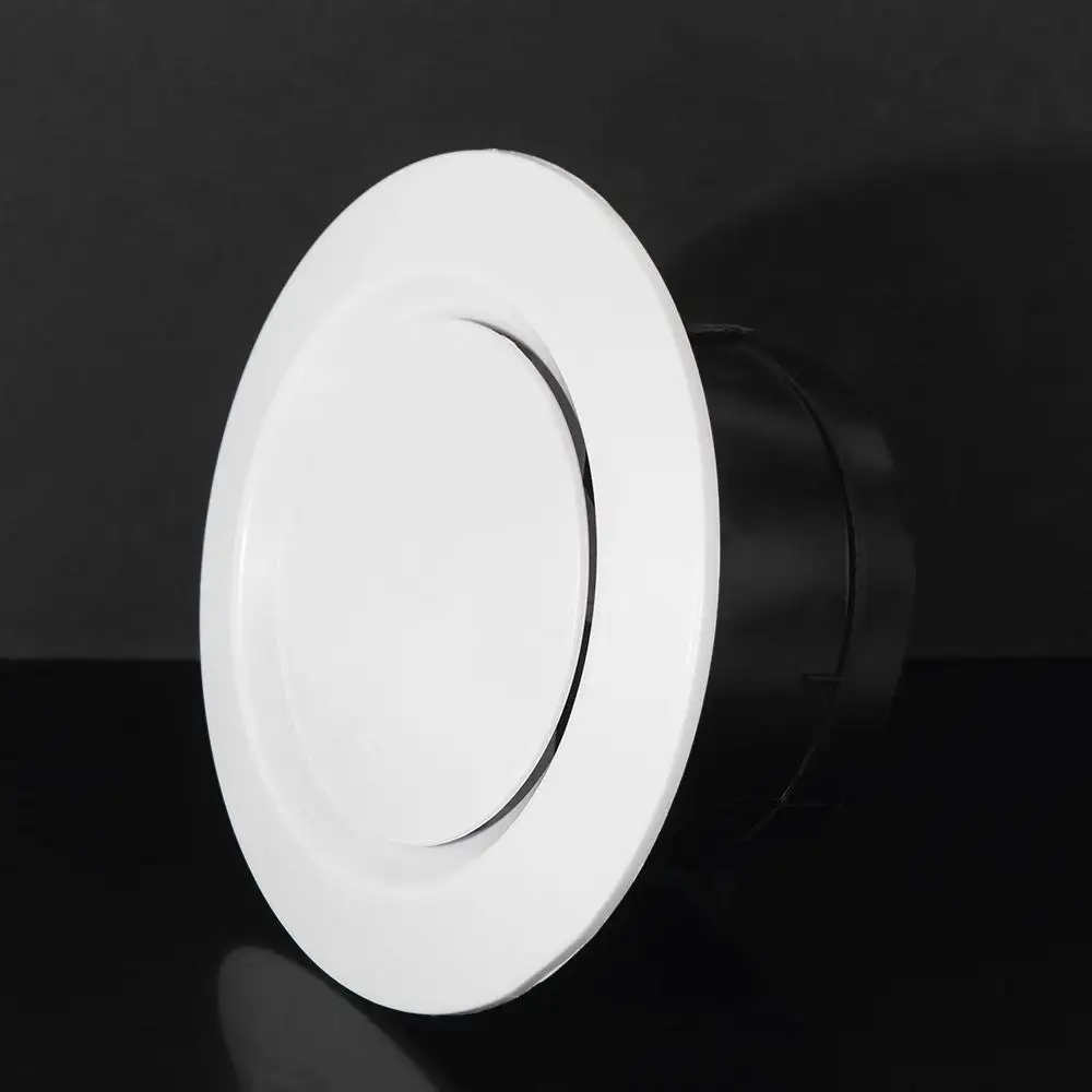 

Регулируемый круглый экстрактный клапан вентиляционного отверстия 75-200 мм, пластиковая решетка экстракта вентиляционного отверстия, белое настенное крепление