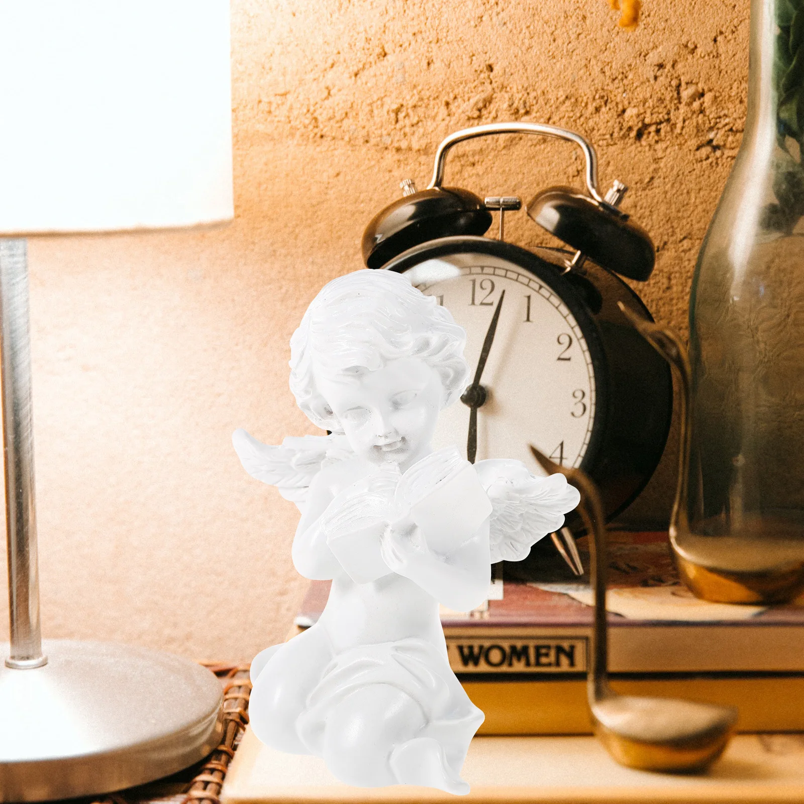 

Ornament Table Decoration Angel Statue Desktop Household White Creative Crafts Home Adornment