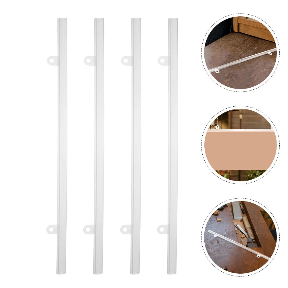 10Pcs Plastic Poster Poles PVC Hanging Bar Strips for Display Advertisements Posters Mall Supermarket Strong Holder Frame