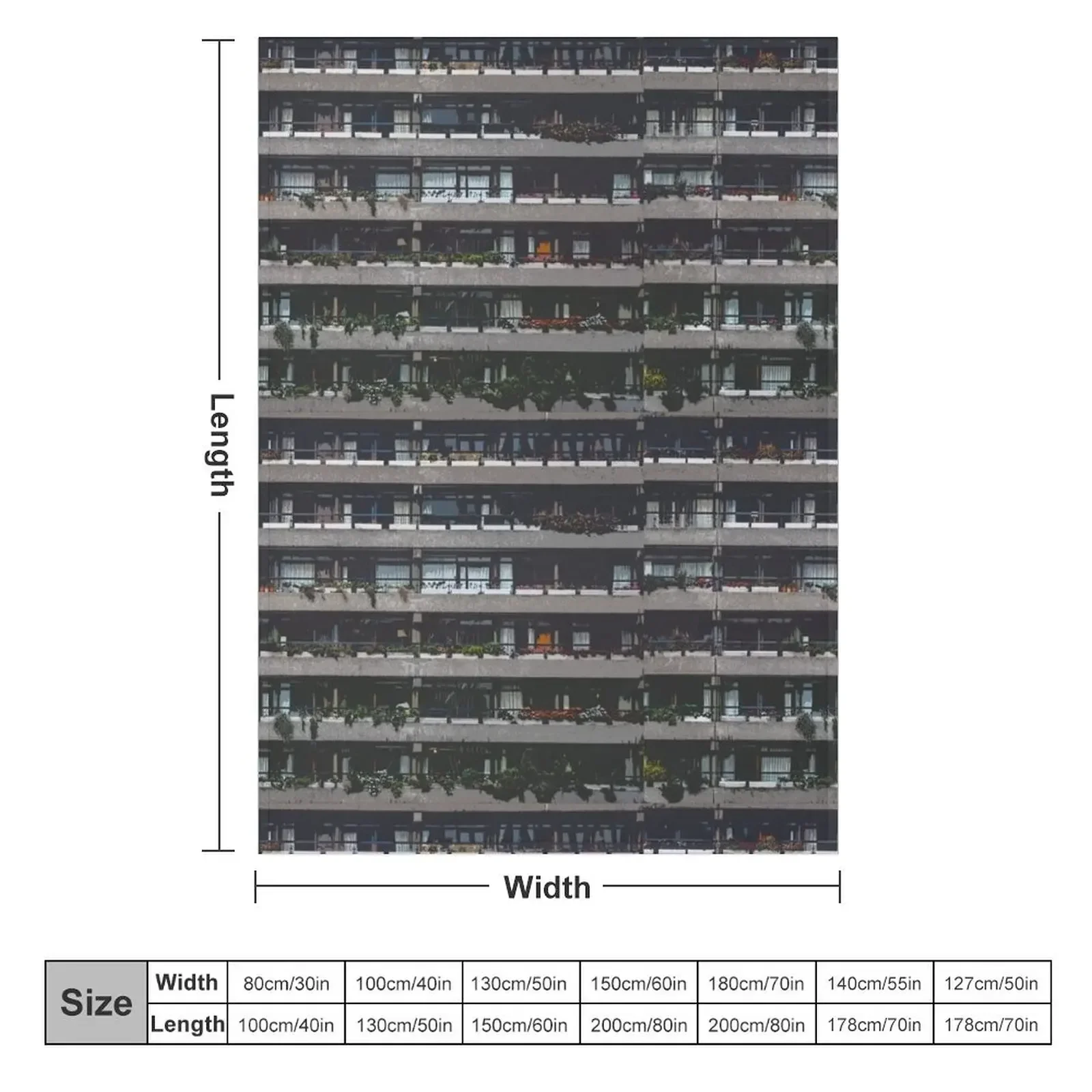 Barbican Estate Close-up, London Brutalism (i) Throw Blanket Picnic Luxury St Heavy Soft Plaid Blankets