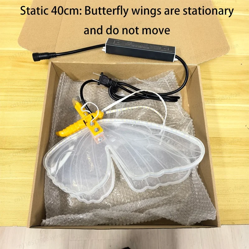 1PC 12V LED Buitenverlichting Dynamische Statische Vlinderlampjes voor Festival Huisdecoratie Feest Bruiloft DIY Decoraties